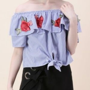 Off the shoulder blouse